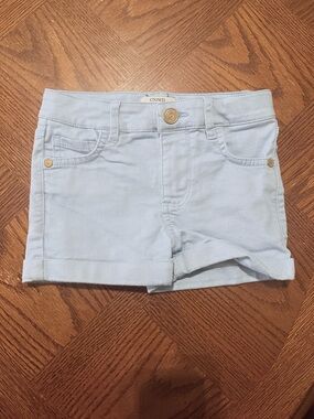 🎀 3/$30🎀 Crown & Ivy Girls Light Blue Shorts Size 4 Adjustable Waist